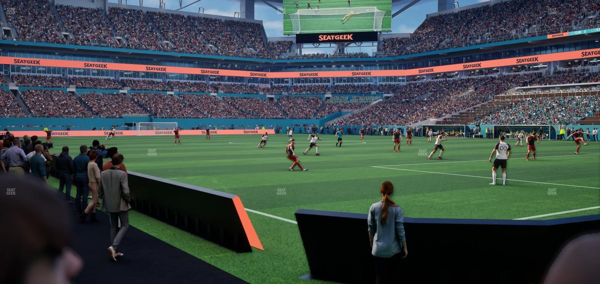 Hard Rock Stadium - Section Field Northwest Suite Seat View