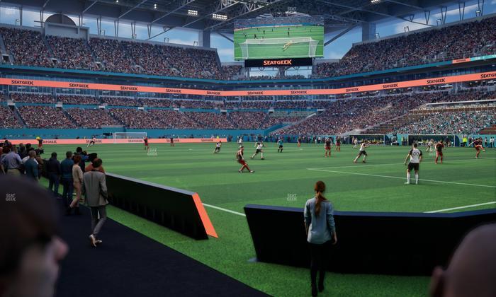 Hard Rock Stadium - Section Field Northwest Suite Seat View