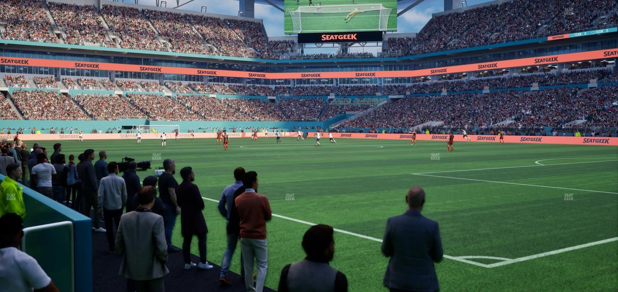 Hard Rock Stadium - Section Field Southeast Suite Seat View