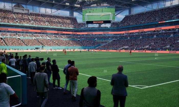 Hard Rock Stadium - Section Field Southeast Suite Seat View