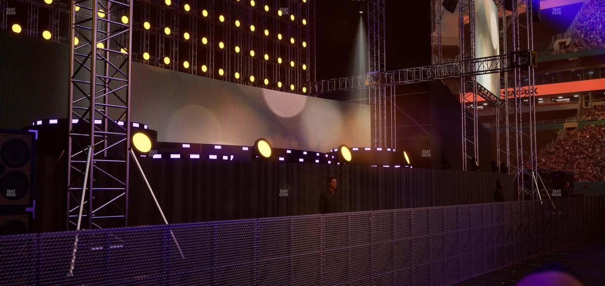 Hard Rock Stadium - Section Floor 4 Seat View