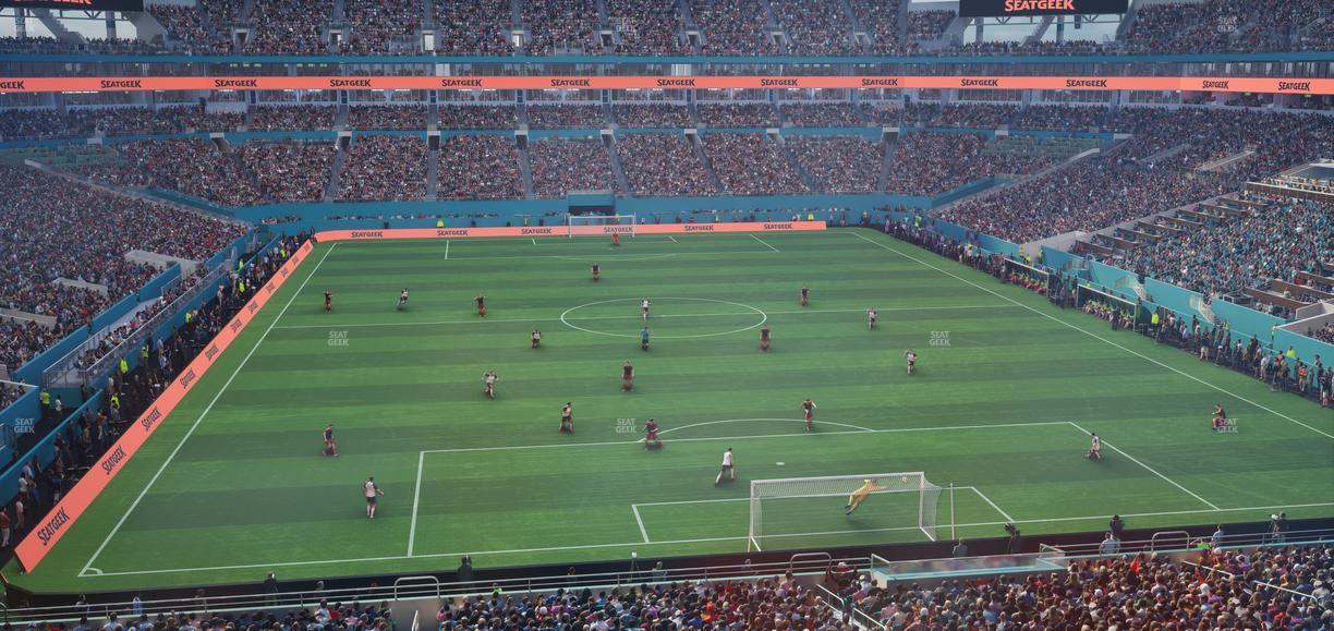 Hard Rock Stadium - Section Liv P Seat View