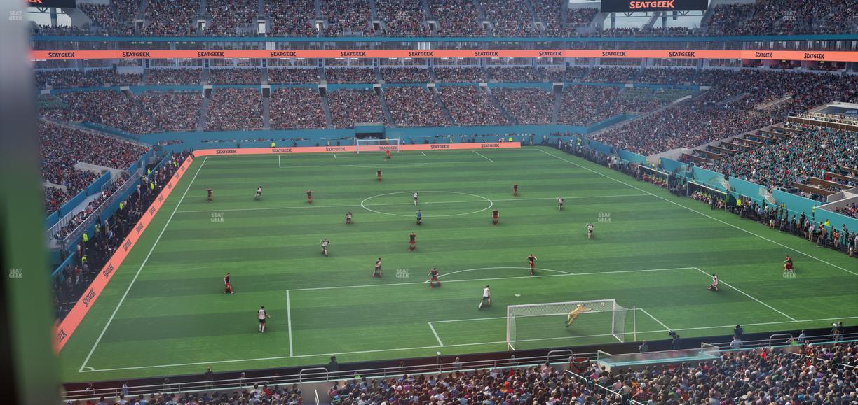 Hard Rock Stadium - Section Liv Q Seat View