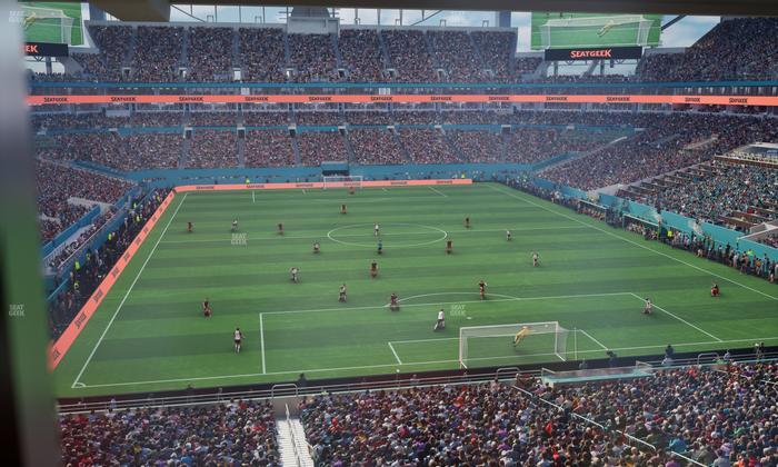 Hard Rock Stadium - Section Liv Q Seat View
