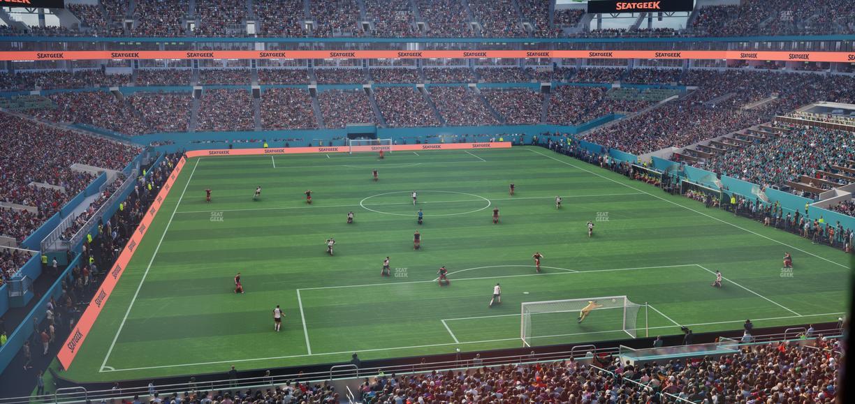 Hard Rock Stadium - Section Liv R Seat View