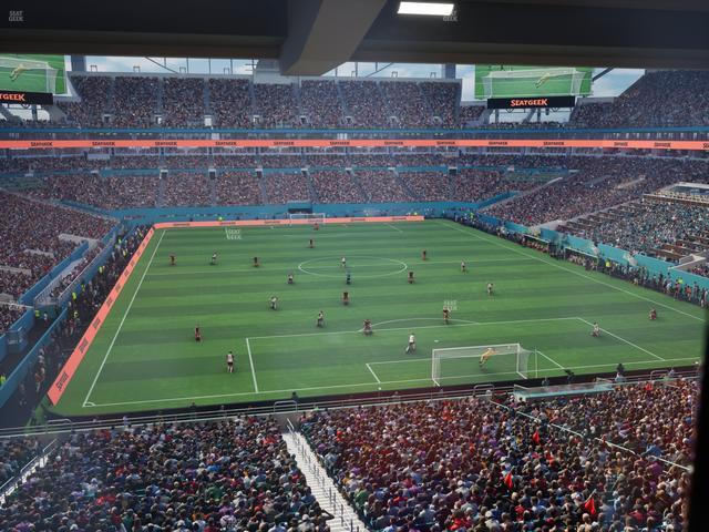 Hard Rock Stadium - Section Liv R Seat View