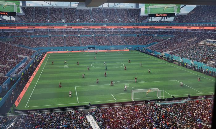 Hard Rock Stadium - Section Liv R Seat View