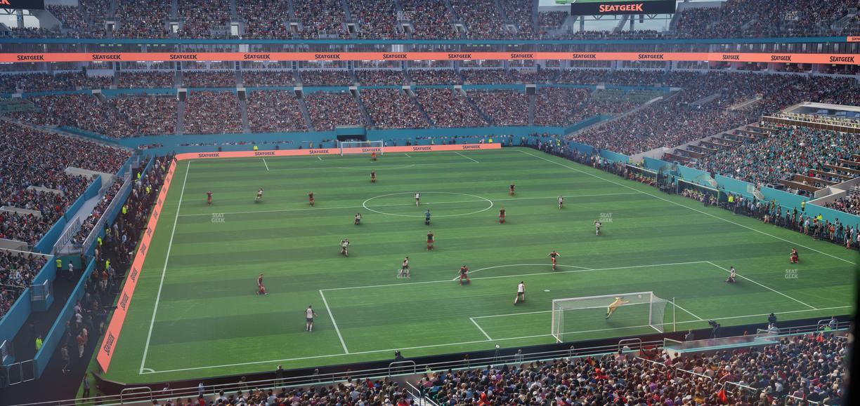 Hard Rock Stadium - Section Liv S Seat View