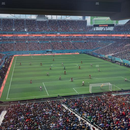 Hard Rock Stadium - Section Liv S Seat View