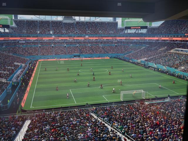 Hard Rock Stadium - Section Liv S Seat View