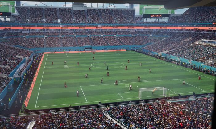 Hard Rock Stadium - Section Liv S Seat View