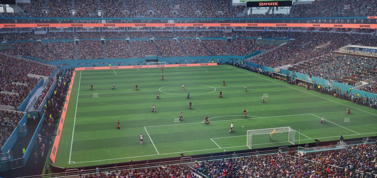 Hard Rock Stadium - Section Liv T Seat View