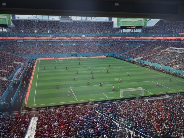 Hard Rock Stadium - Section Liv T Seat View