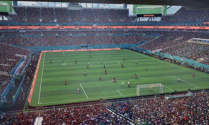 Hard Rock Stadium - Section Liv T Seat View