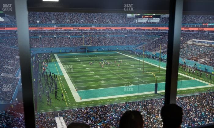 Hard Rock Stadium - Section Liv U Seat View