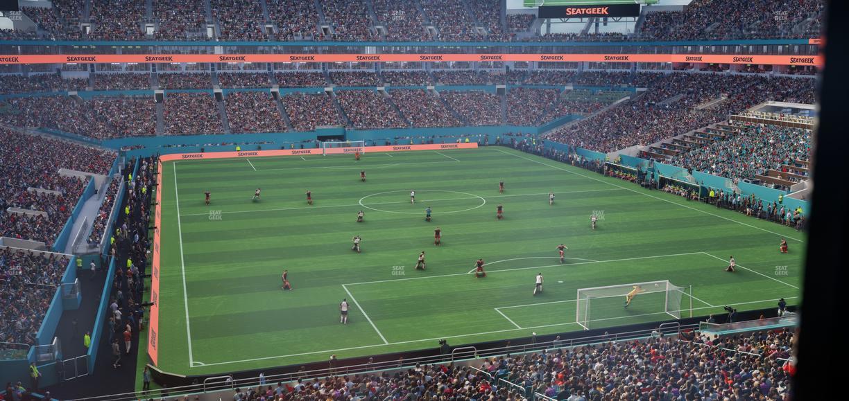 Hard Rock Stadium - Section Liv U Seat View