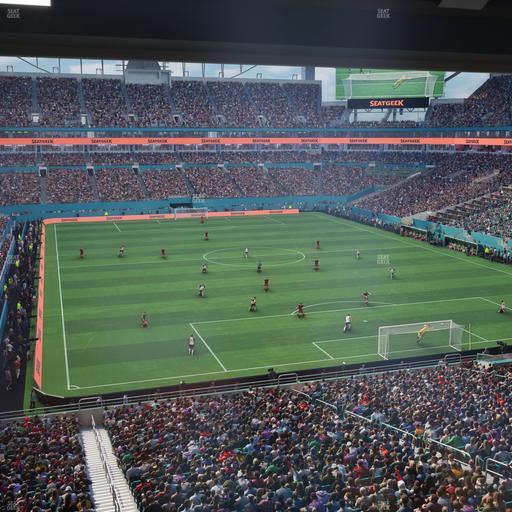 Hard Rock Stadium - Section Liv U Seat View