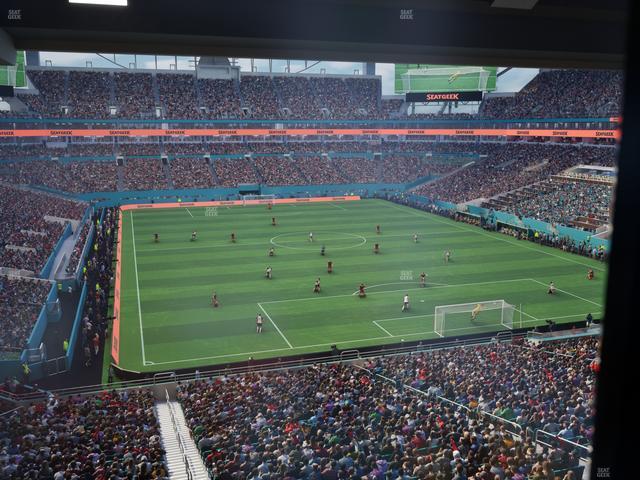 Hard Rock Stadium - Section Liv U Seat View
