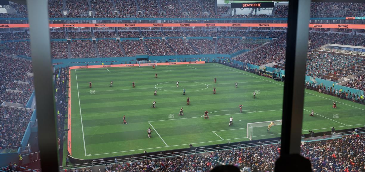 Hard Rock Stadium - Section Liv U Seat View