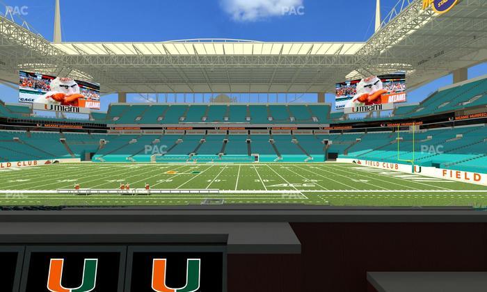 Hard Rock Stadium - Section Living Room Boxes 1 Seat View