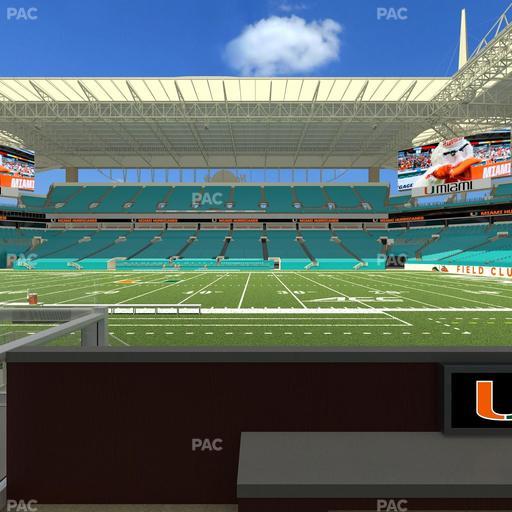 Hard Rock Stadium - Section Living Room Boxes 1 Seat View