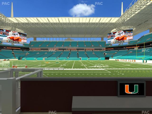 Hard Rock Stadium - Section Living Room Boxes 1 Seat View