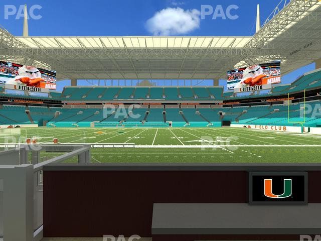Hard Rock Stadium - Section Living Room Boxes 1 Seat View