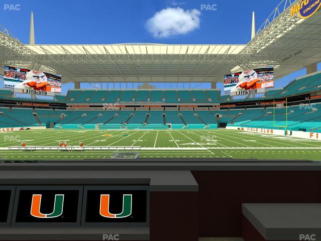 Hard Rock Stadium - Section Living Room Boxes 2 Seat View