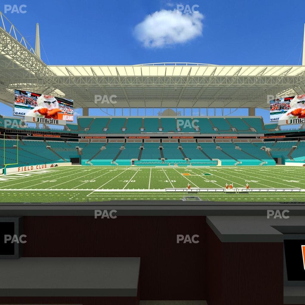 Hard Rock Stadium - Section Living Room Boxes 3 Seat View