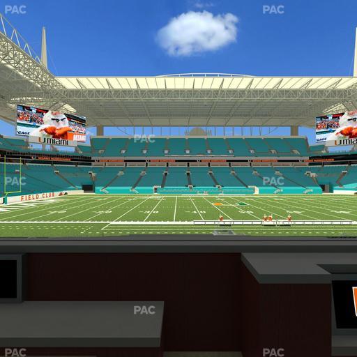 Hard Rock Stadium - Section Living Room Boxes 3 Seat View