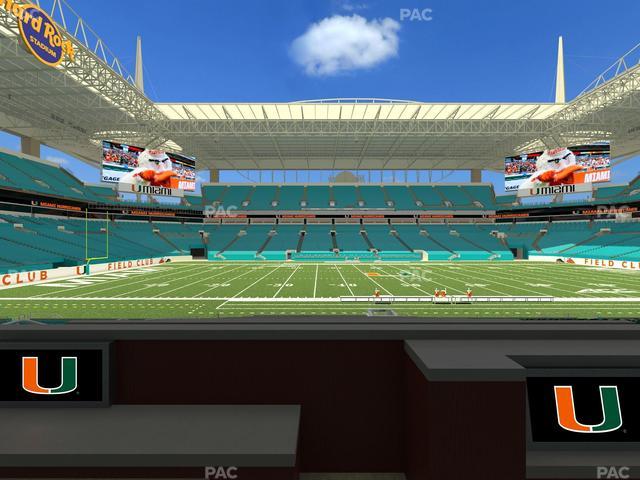 Hard Rock Stadium - Section Living Room Boxes 3 Seat View