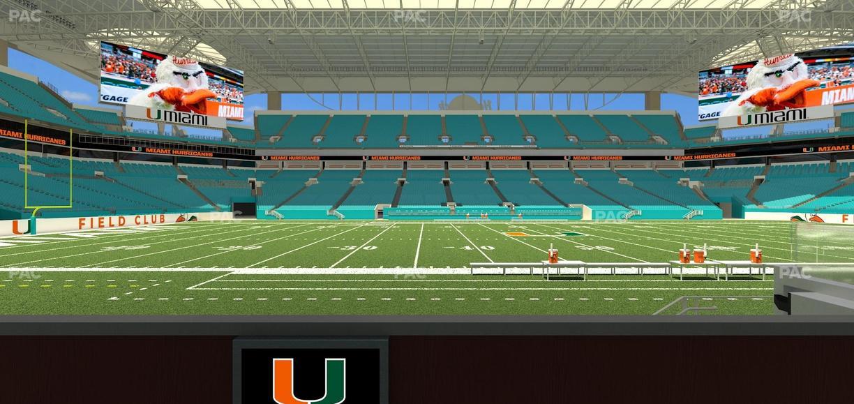 Hard Rock Stadium - Section Living Room Boxes 3 Seat View