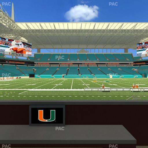 Hard Rock Stadium - Section Living Room Boxes 3 Seat View