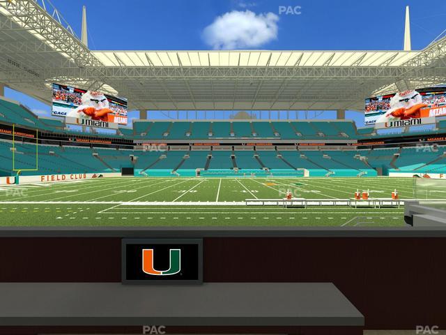 Hard Rock Stadium - Section Living Room Boxes 3 Seat View