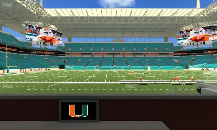 Hard Rock Stadium - Section Living Room Boxes 3 Seat View
