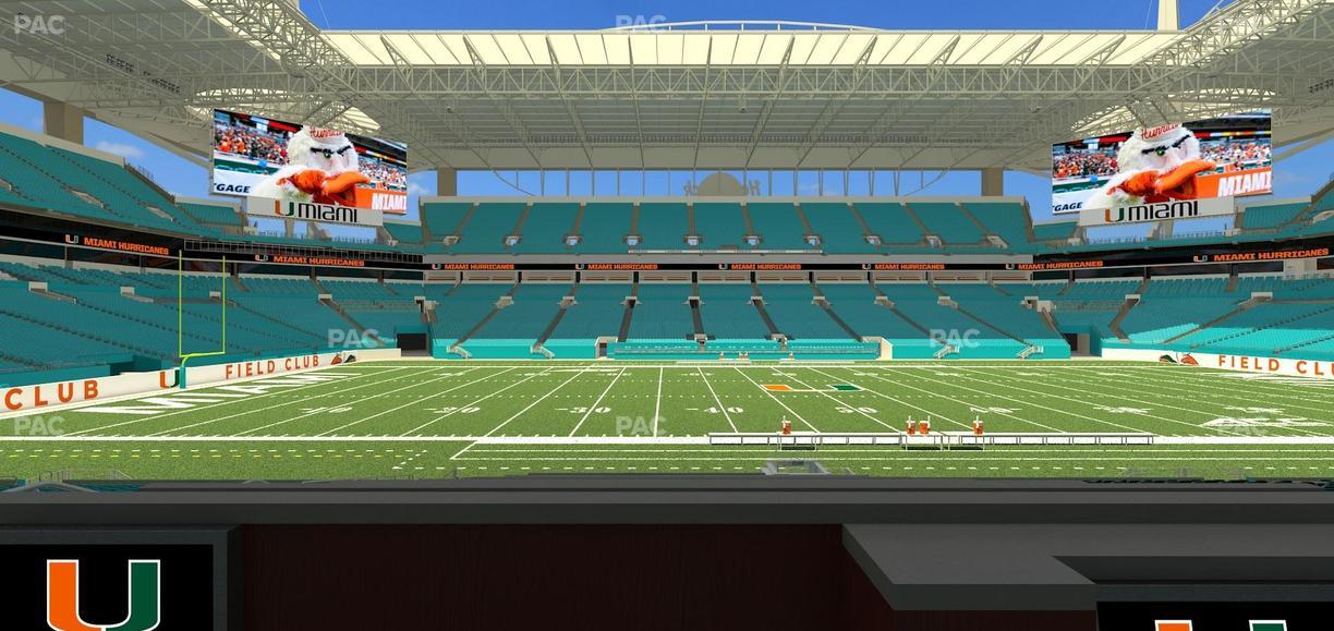 Hard Rock Stadium - Section Living Room Boxes 4 Seat View