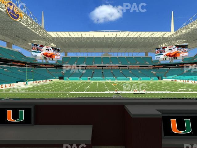 Hard Rock Stadium - Section Living Room Boxes 4 Seat View