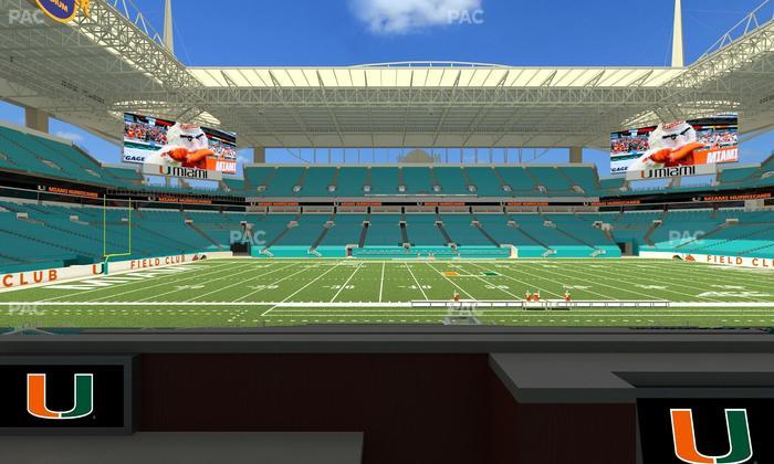 Hard Rock Stadium - Section Living Room Boxes 4 Seat View