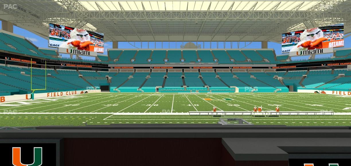 Hard Rock Stadium - Section Living Room Boxes 4 Seat View