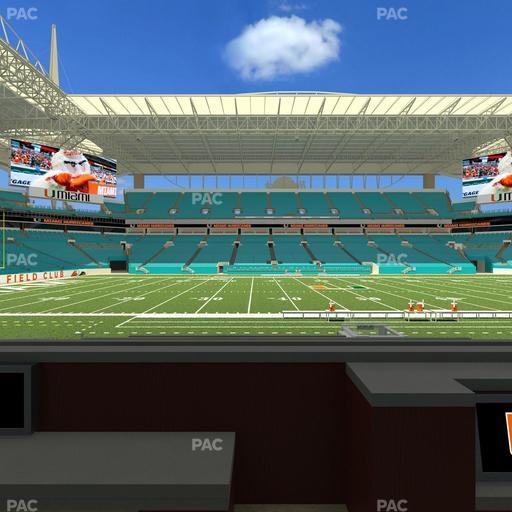Hard Rock Stadium - Section Living Room Boxes 4 Seat View