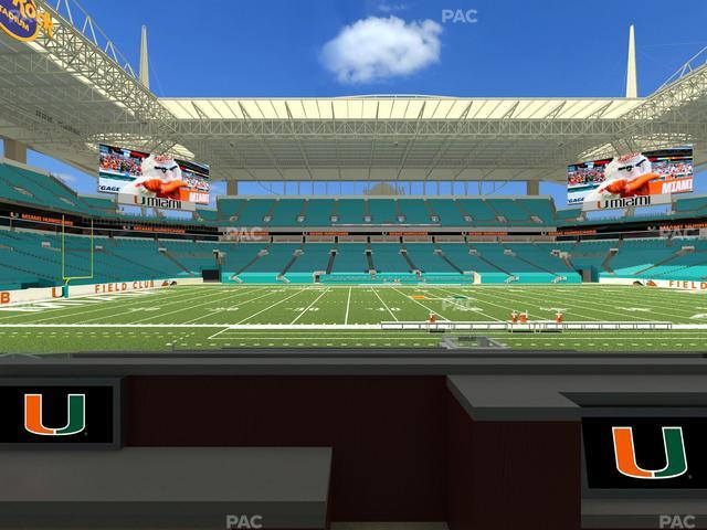Hard Rock Stadium - Section Living Room Boxes 4 Seat View