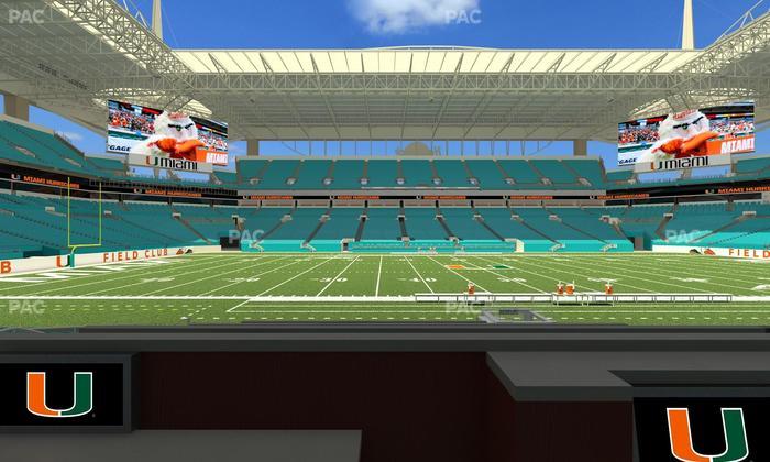 Hard Rock Stadium - Section Living Room Boxes 4 Seat View