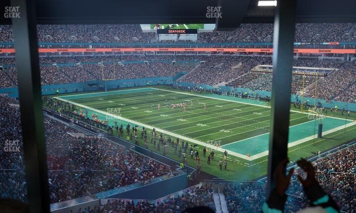 Hard Rock Stadium - Section Mezzanine Suite 11 A Seat View