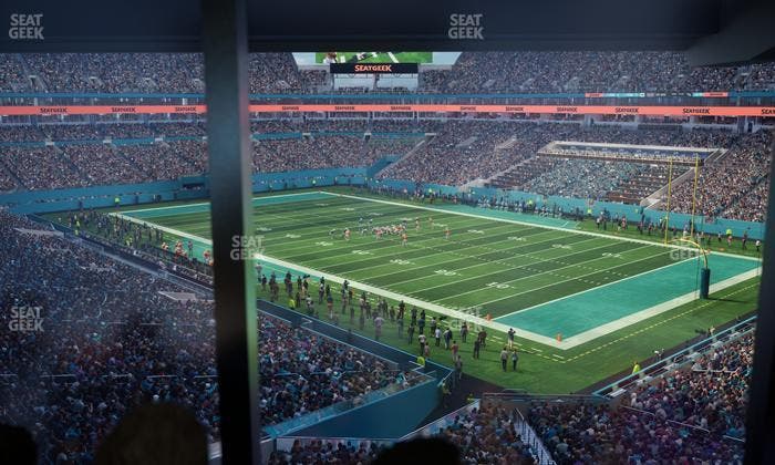Hard Rock Stadium - Section Mezzanine Suite 11 B Seat View