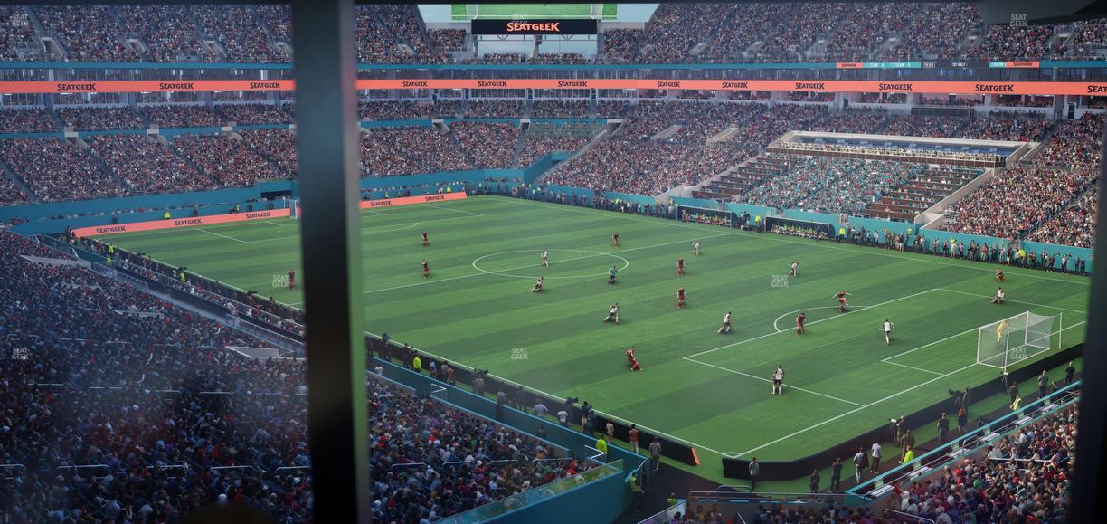 Hard Rock Stadium - Section Mezzanine Suite 11 B Seat View