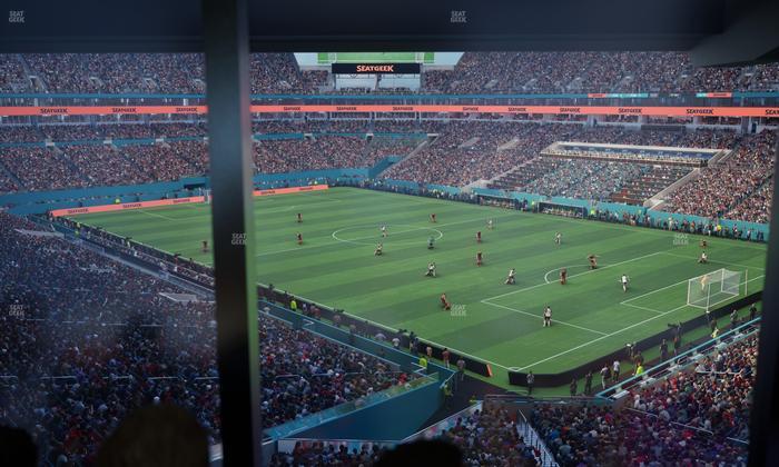 Hard Rock Stadium - Section Mezzanine Suite 11 B Seat View