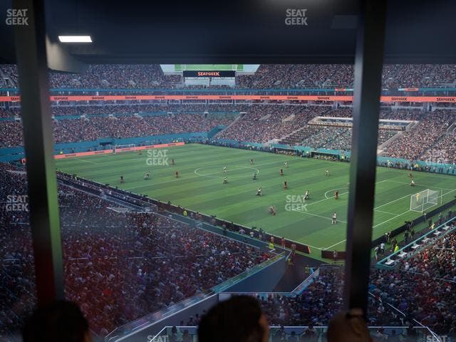 Hard Rock Stadium - Section Mezzanine Suite 11 C Seat View