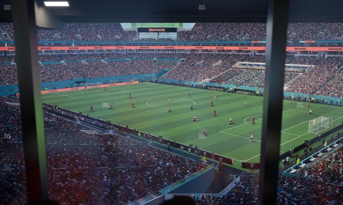 Hard Rock Stadium - Section Mezzanine Suite 11 C Seat View