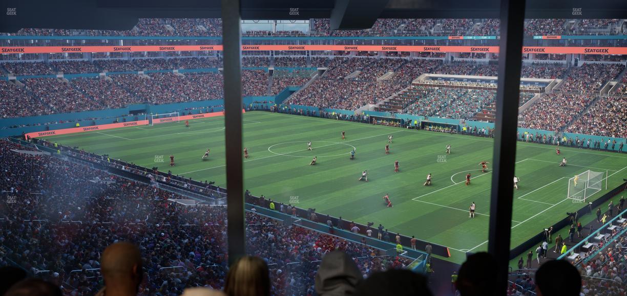Hard Rock Stadium - Section Mezzanine Suite 12 A Seat View