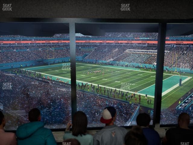 Hard Rock Stadium - Section Mezzanine Suite 12 B Seat View